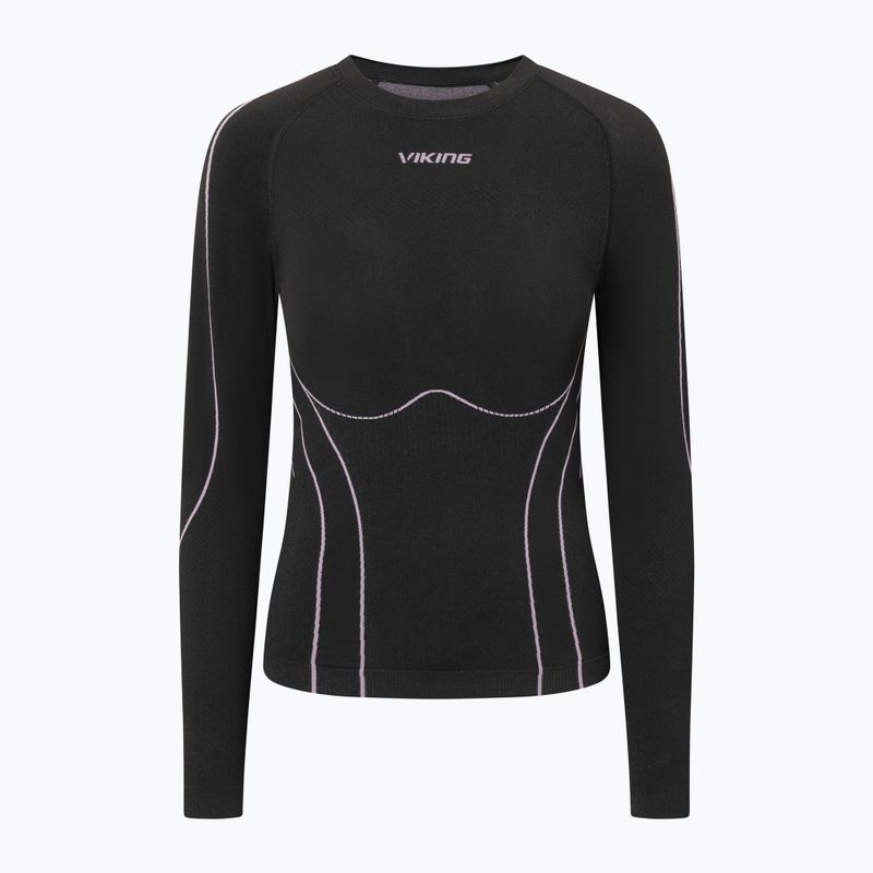 Дамски комплект термоактивно бельо Viking Eiger 2.0 black/purple 2