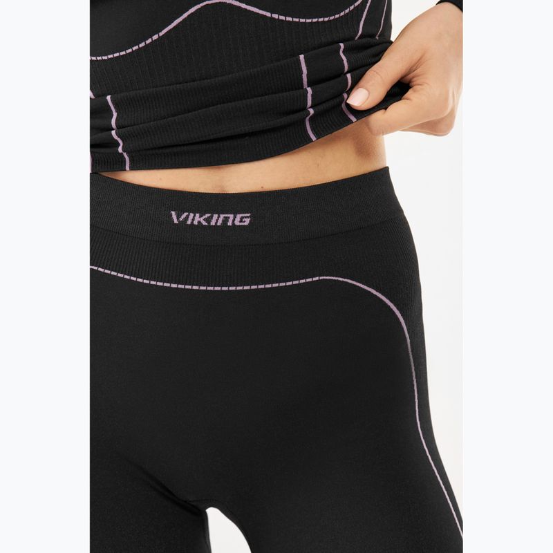 Дамски комплект термоактивно бельо Viking Eiger 2.0 black/purple 13