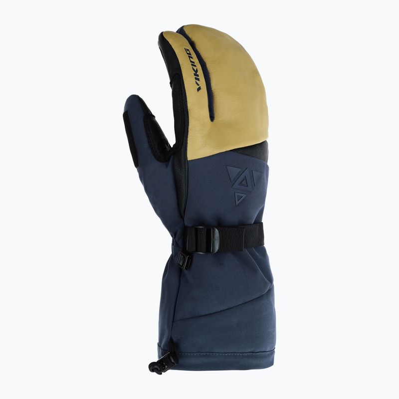 Мъжки скиорски ръкавици Viking Norvik Pro Lobster Freeride navy/beige 2
