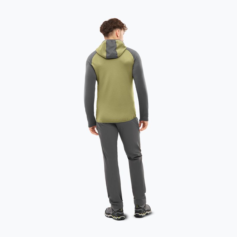 Мъжки суитшърт за трекинг Viking Birger Hoodie olive/dark grey 2