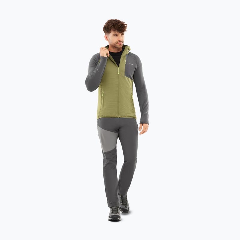 Мъжки суитшърт за трекинг Viking Birger Hoodie olive/dark grey 3