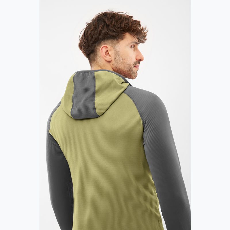 Мъжки суитшърт за трекинг Viking Birger Hoodie olive/dark grey 5