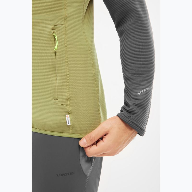 Мъжки суитшърт за трекинг Viking Birger olive/dark grey 6