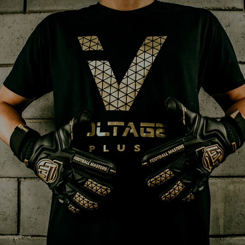Детски вратарски ръкавици Football Masters Voltage Plus NC v 4.0 черни 1190-3 8