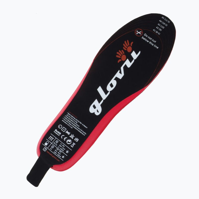 Glovia GW2 отопляеми вложки за ски обувки с дистанционно управление черни 8