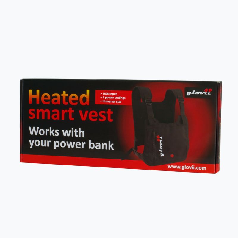 Glovii GV1 отопляема жилетка черна 8