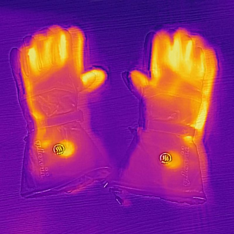 Glovia GS5 отопляеми ски ръкавици черни 20