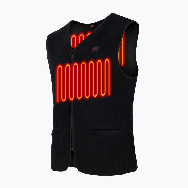 Glovia флийс жилетка с отопление GV1 черна