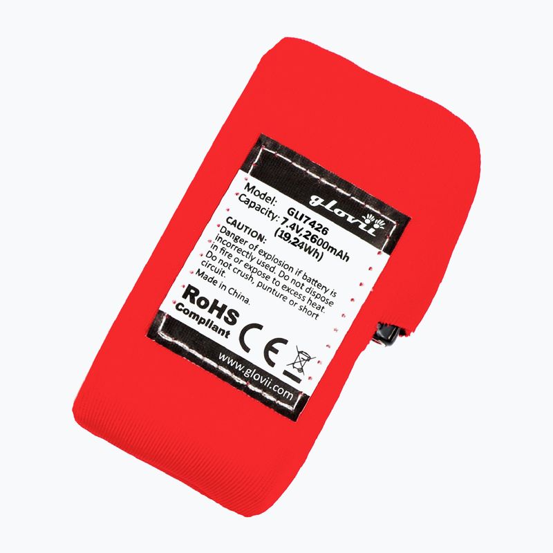 Батерия за отопляем суитчър и панталон Glovia GLI7426 red 2