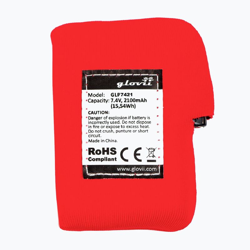 Батерия за отопляеми ръкавици и шапки Glovia GLP7421 red