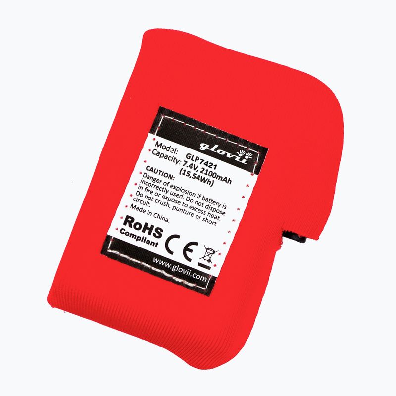 Батерия за отопляеми ръкавици и шапки Glovia GLP7421 red 2
