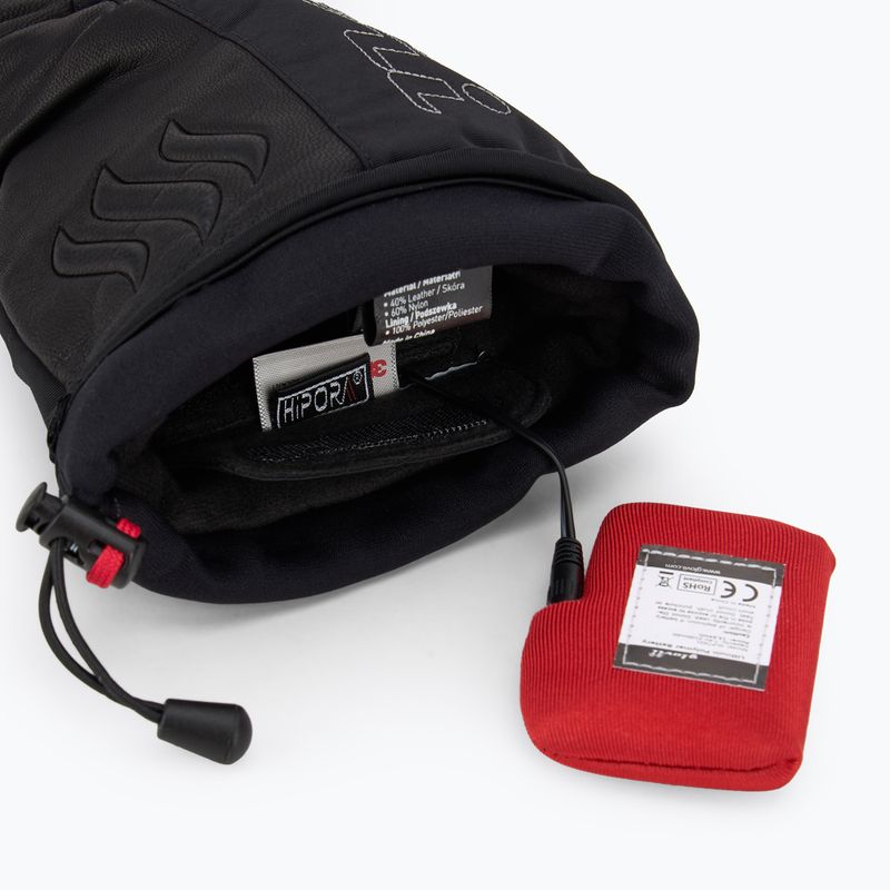 Glovia GS9 отопляеми ски ръкавици черни 6