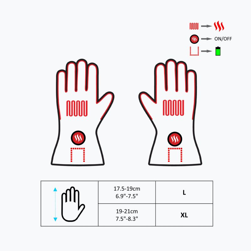 Glovii GS1 отопляеми ръкавици черни 9
