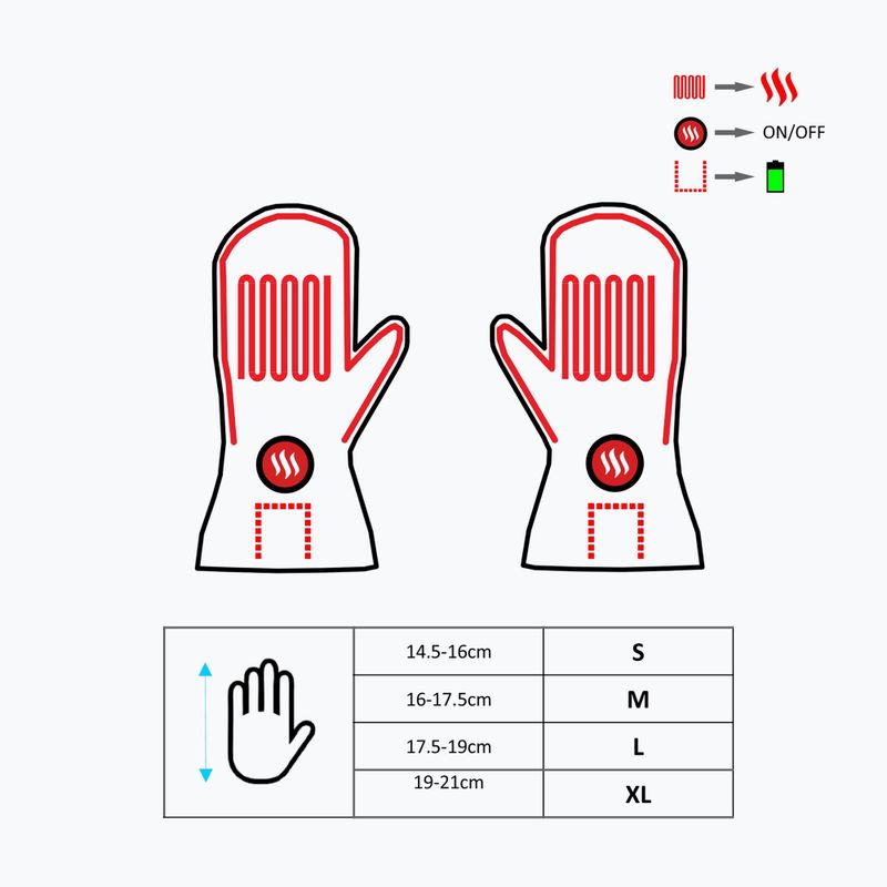 Glovii GZ1 отопляеми ръкавици черни 11