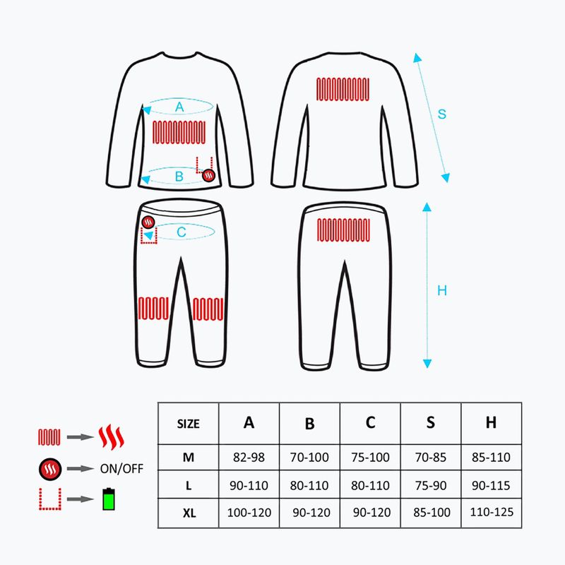 Комплект термобельо Glovia GXB черен 10