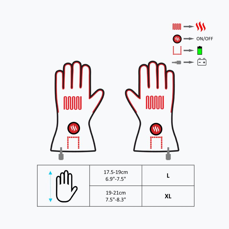 Glovii GDB отопляеми ръкавици черни 11