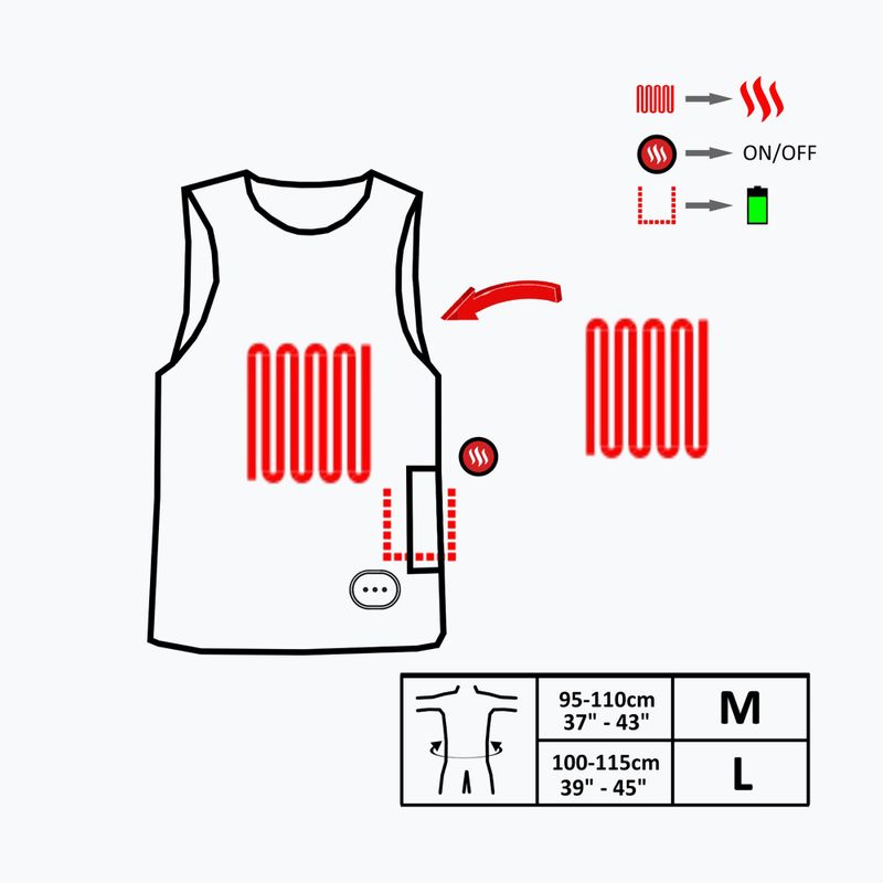 Отопляема неопренова жилетка Glovii GMV1 black 9