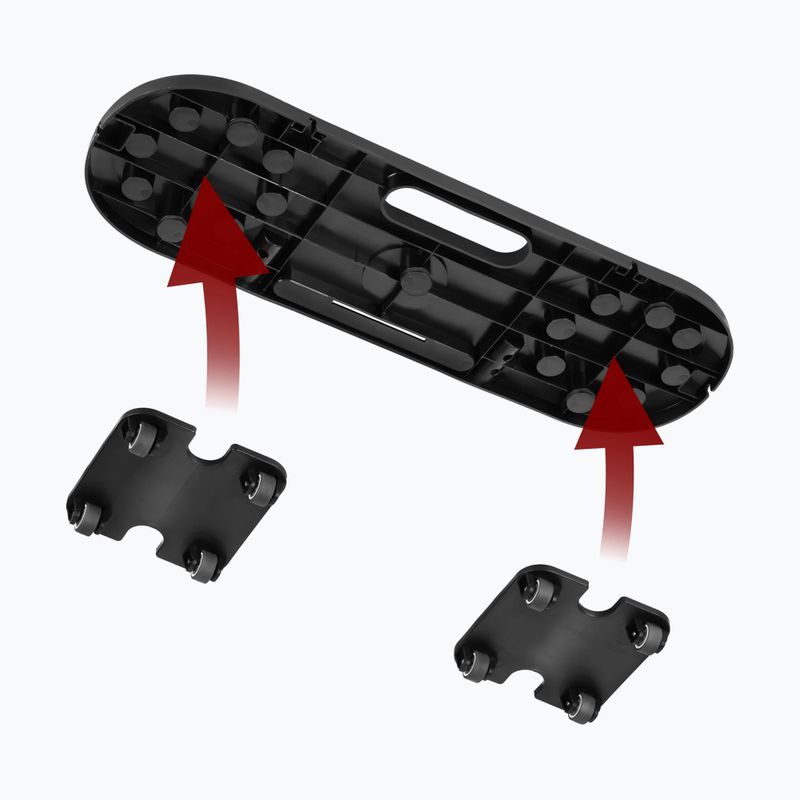 Многофункционална дъска HMS DBP02 for abdominal muscle exercises and push-ups with straps 3w1 black 4