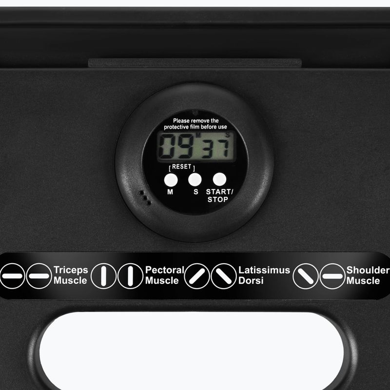 Многофункционална дъска HMS DBP02 for abdominal muscle exercises and push-ups with straps 3w1 black 6