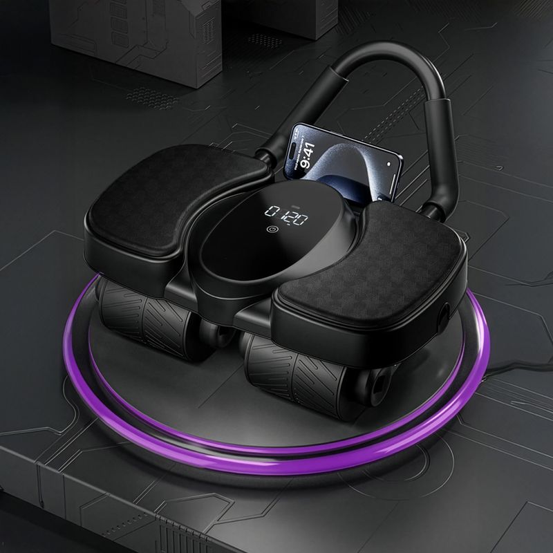 Автоматично колело за тренировка на коремни мускули с опора и дисплей HMS KA40 black 9