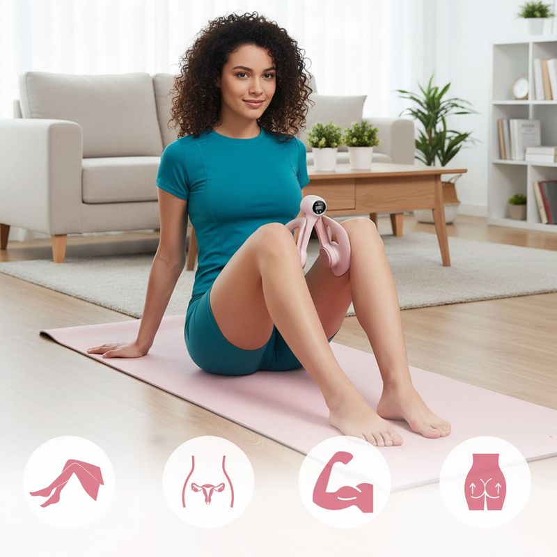 Щипка за упражнения HMS TM02 с брояч TPE pink 11