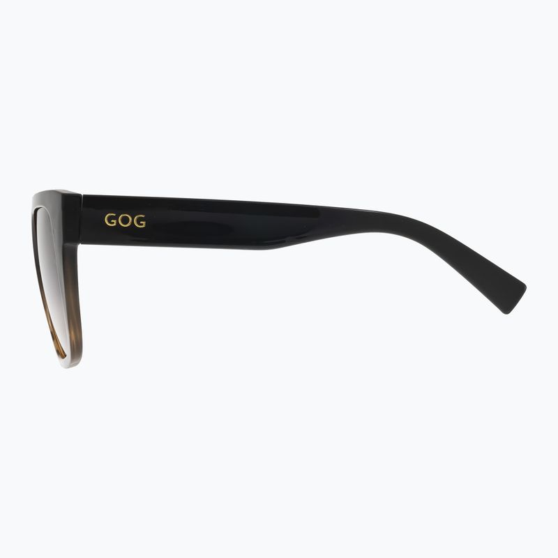 Дамски слънчеви очила GOG Hazel fashion black / brown demi / gradient smoke E808-1P 8