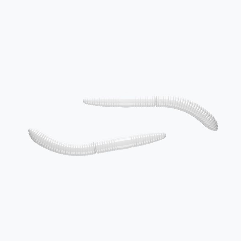 Libra Lures Fatty D'Worm Krill 10 бр. Бял FATTYDWORMK65