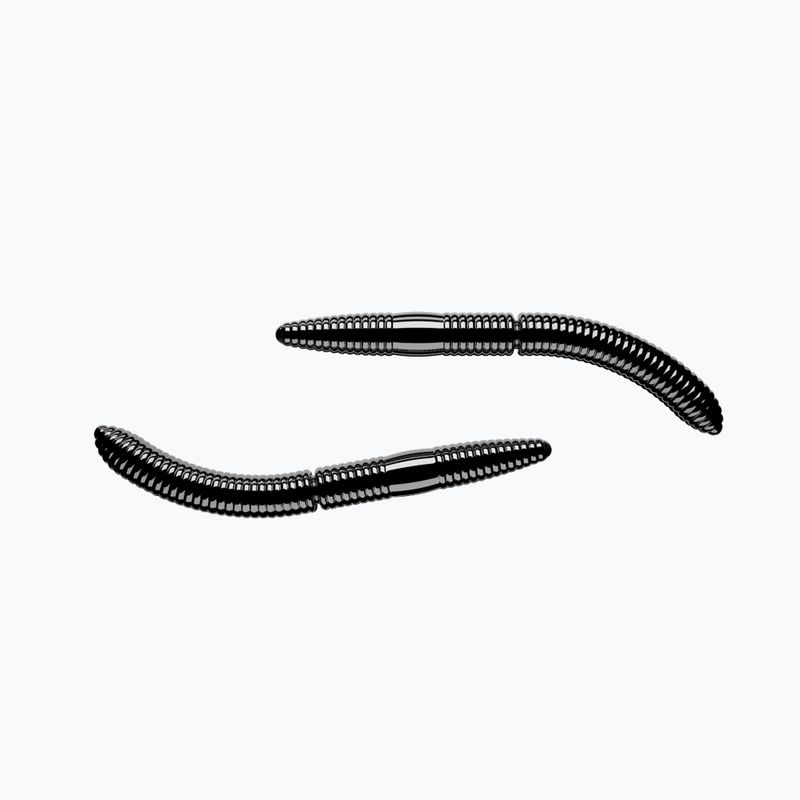 Libra Lures Fatty D'Worm Cheese 8 бр. Черно FATTYDWORMK75