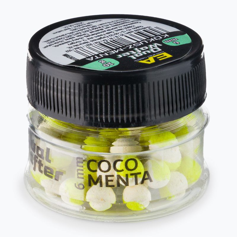 Топчета за стръв Maros EA Dual Wafter Coco-Menta жълто-бяло MAEA310 2