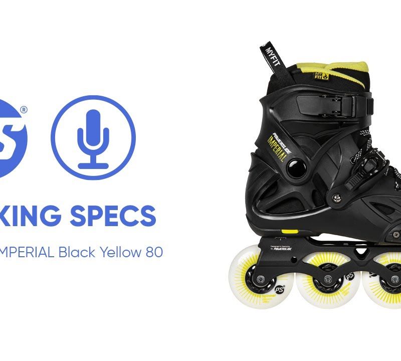 Мъжки Powerslide Imperial One 80 black/yellow 908376 16