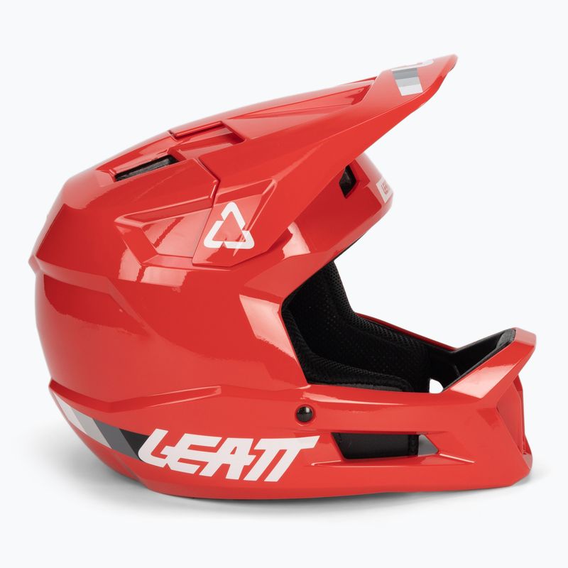 Детска велосипедна каска Leatt MTB Gravity 1.0 Jr V23 червена 3