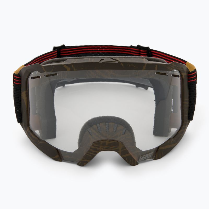 Очила за колоездене Leatt Velocity 4.0 MTB X-Flow дървени/прозрачни 2