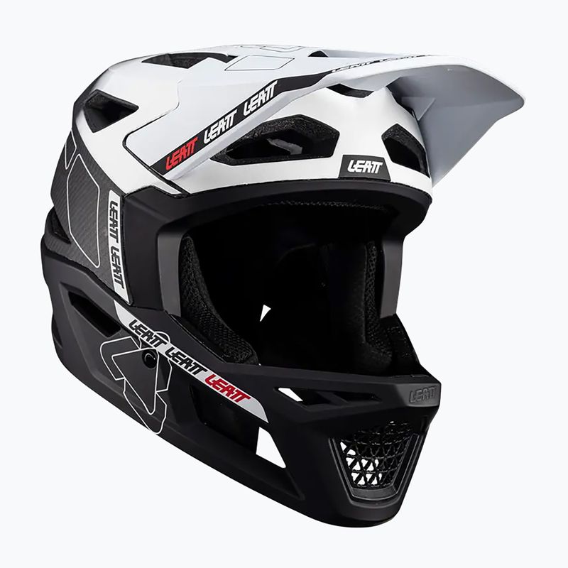 Leatt MTB велосипедна каска Gravity 6.0 Carbon V24 бяла