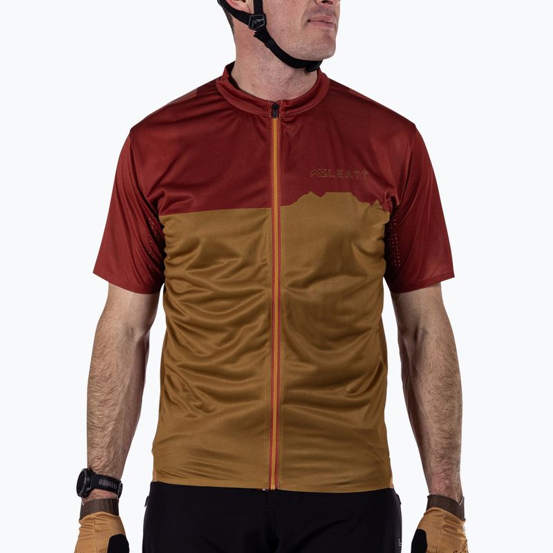 Мъжка тениска за колоездене Leatt MTB Trail 3.0 W lava
