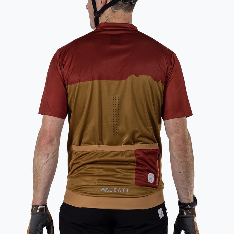 Мъжка тениска за колоездене Leatt MTB Trail 3.0 W lava 2