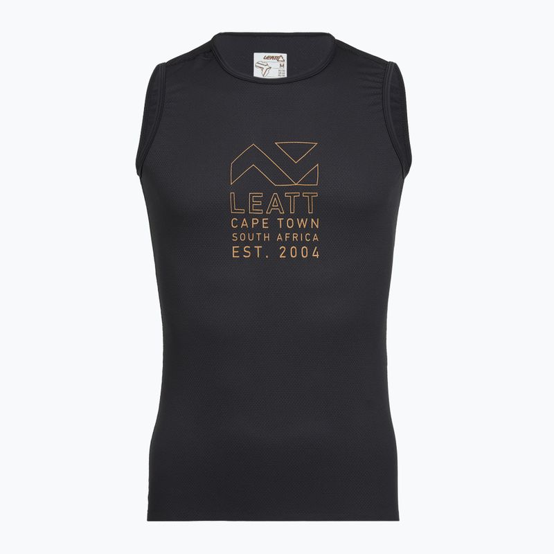 Мъжка тениска за колоездене Leatt Sleeveless Base black
