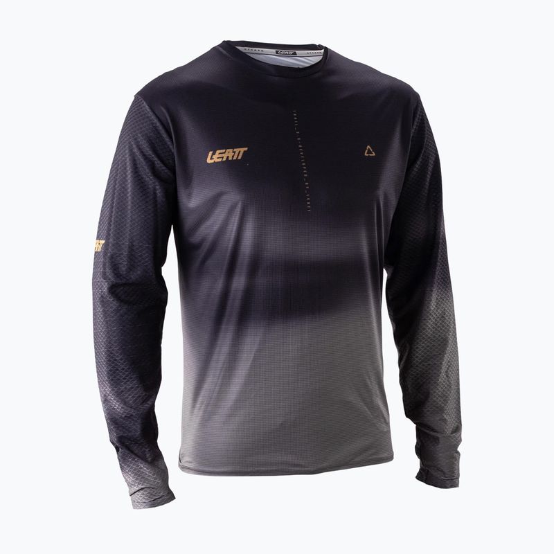 Мъжка блуза с дълъг ръкав за колоездене Leatt MTB Trail 3.0 ghost black