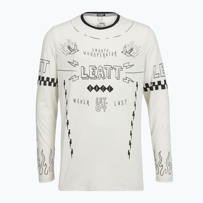 Мъжка блуза с дълъг ръкав за колоездене Leatt MTB Gravity 3.0 cream white