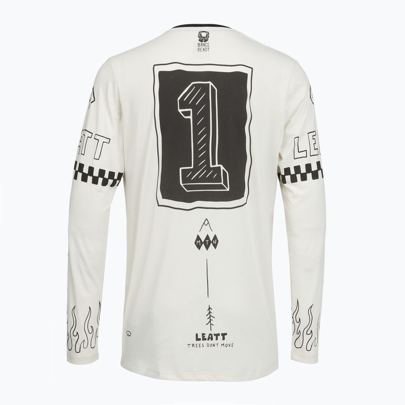 Мъжка блуза с дълъг ръкав за колоездене Leatt MTB Gravity 3.0 cream white 2