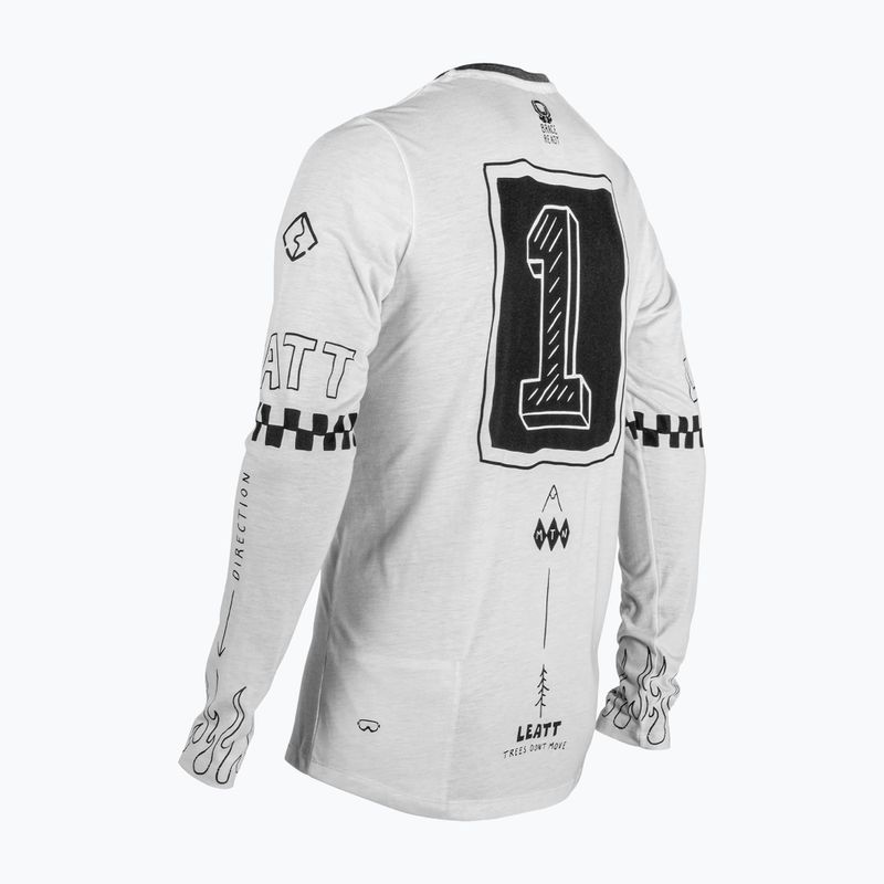 Мъжка блуза с дълъг ръкав за колоездене Leatt MTB Gravity 3.0 cream white 2
