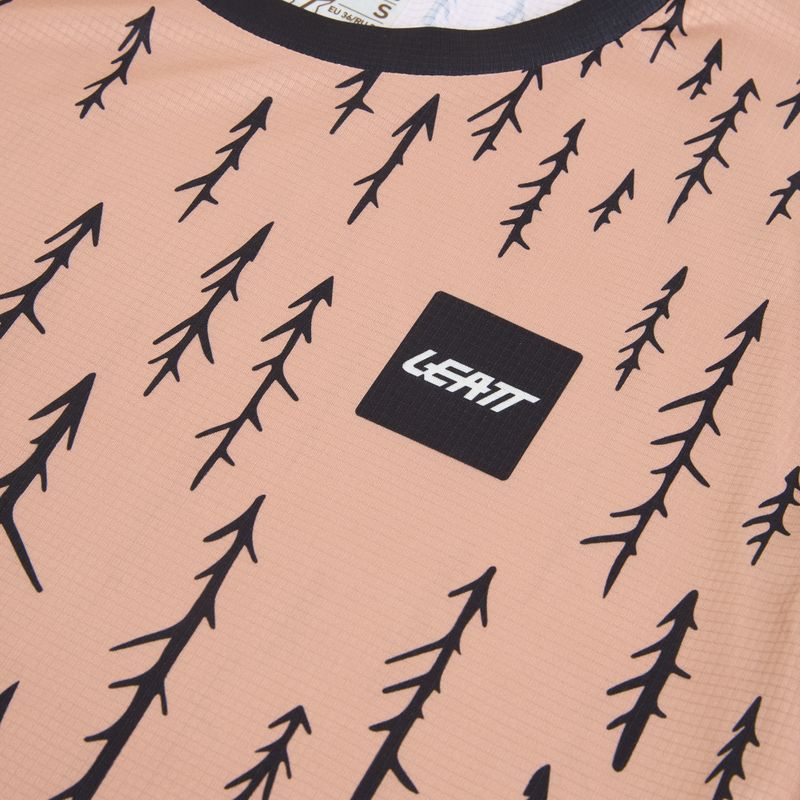 Дамска блуза с дълъг ръкав за колоездене Leatt MTB Trail 3.0 trails pink 3