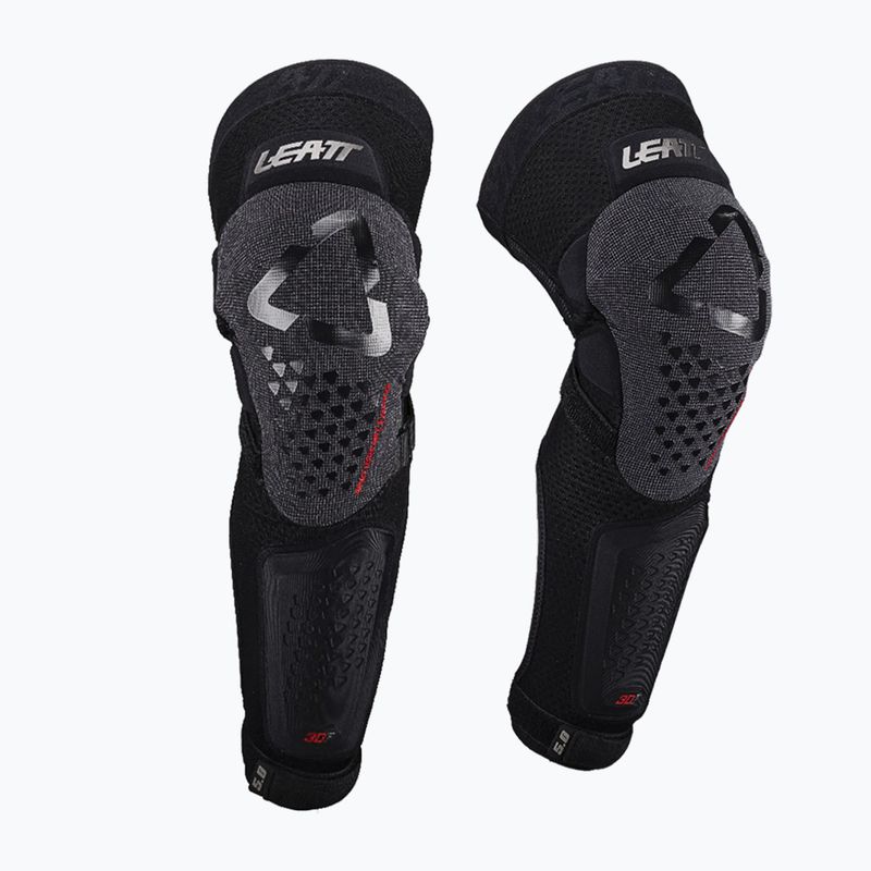 Детски протектори за колене и пищяли за колоездене Leatt 3DF 5.0 Evo EXT black 3