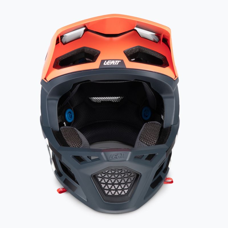 Leatt MTB 4.0 Gravity V22 оранжево-черна велосипедна каска 1022070512 2