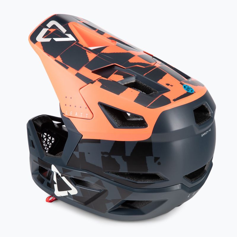 Leatt MTB 4.0 Gravity V22 оранжево-черна велосипедна каска 1022070512 4