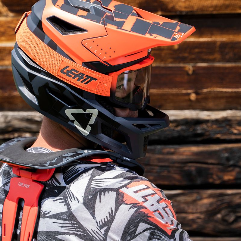 Leatt MTB 4.0 Gravity V22 оранжево-черна велосипедна каска 1022070512 9