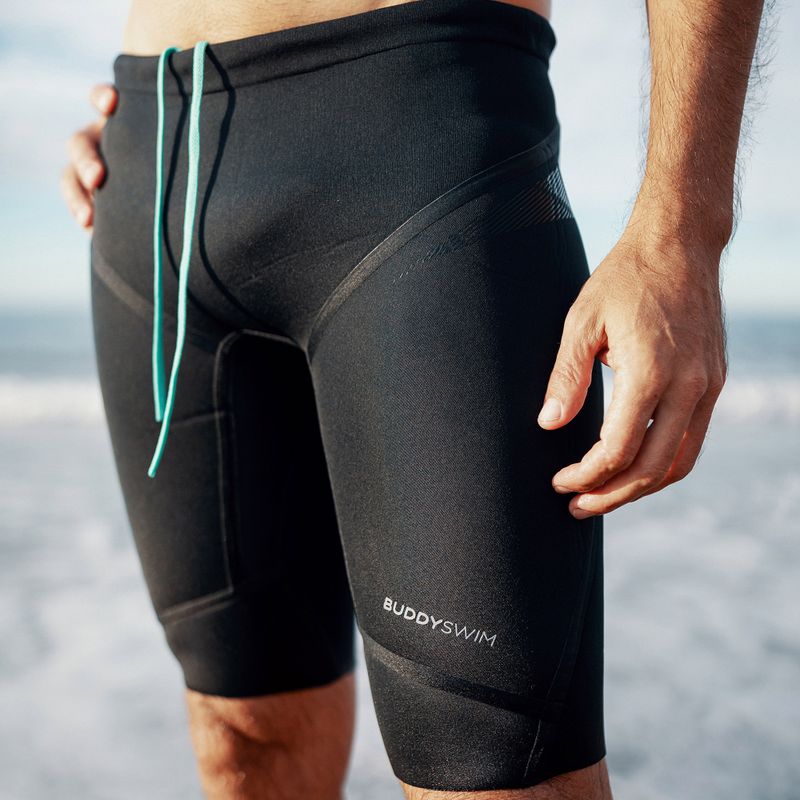 BuddySwim Floating Trilaminate Warmth неопренови къси панталони 5/3 мм черни 5