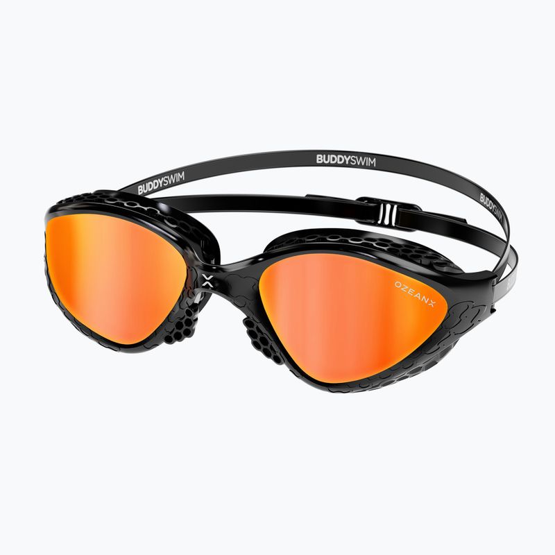 Огледални очила за плуване BuddySwim OzeanX Mirror black / orange
