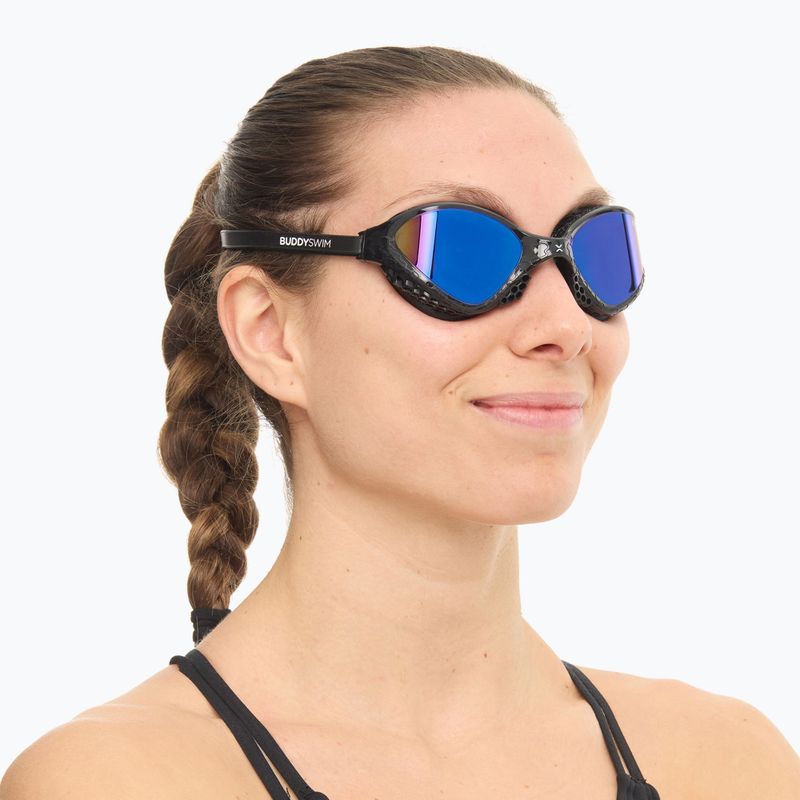 Огледални очила за плуване BuddySwim OzeanX Mirror black / blue 2