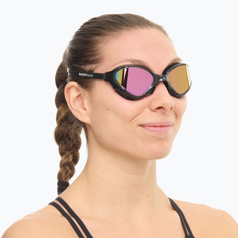 Очила за плуване BuddySwim OzeanX Mirror black / iridium 2