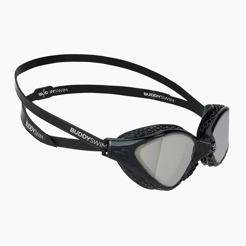 Огледални очила за плуване BuddySwim OzeanX Mirror black / silver